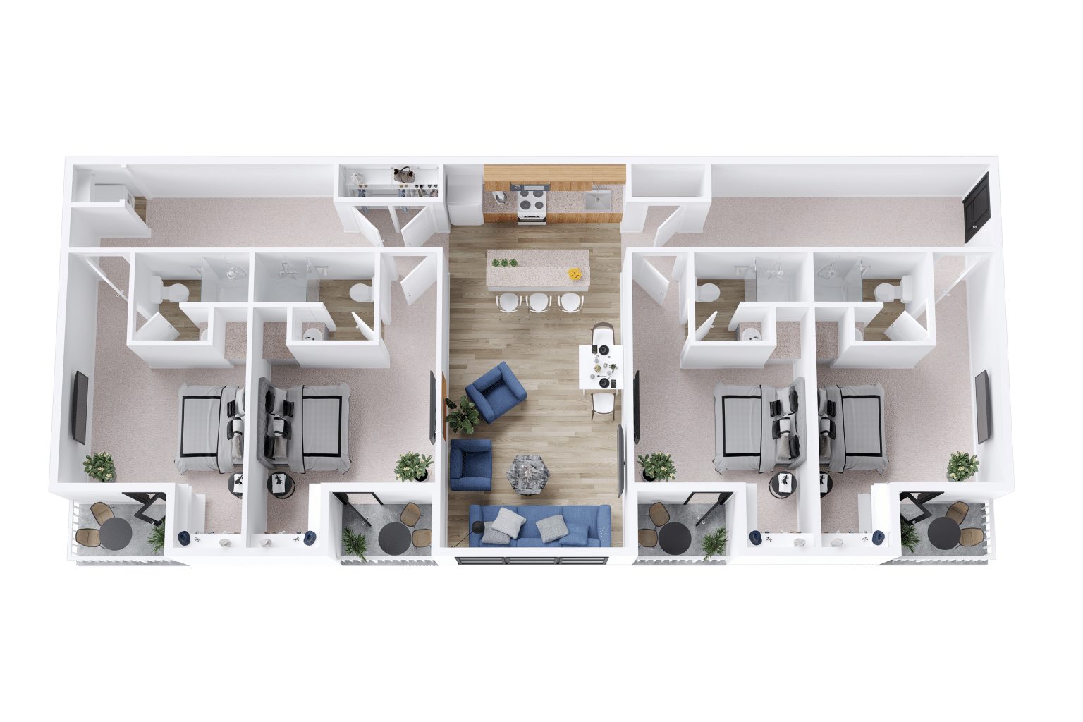 College Town Student Apartments In Big Rapids MI